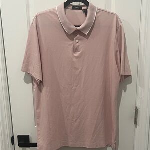 Theory Light Pink Polo Shirt Men's Size XL